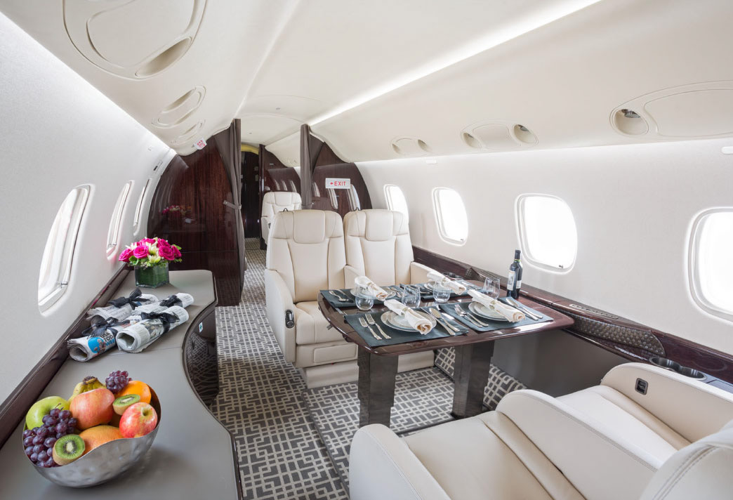 Área de conferência da cabine