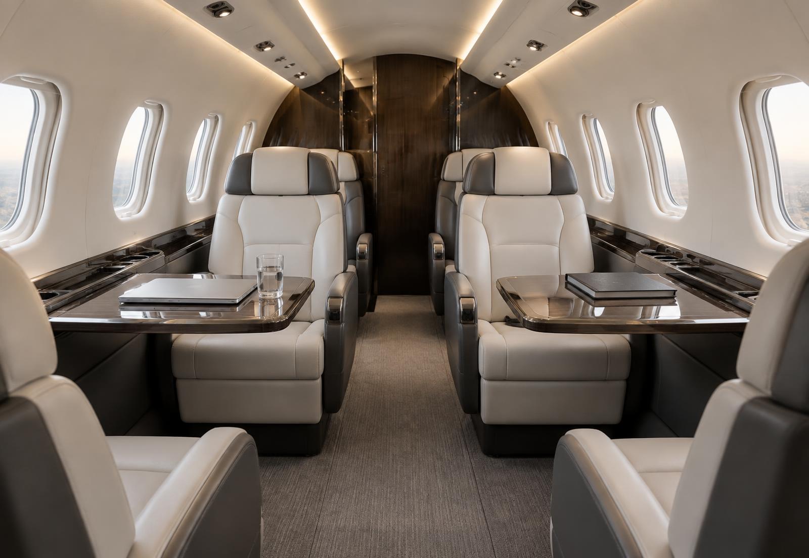 Cabine representativa do Phenom 300