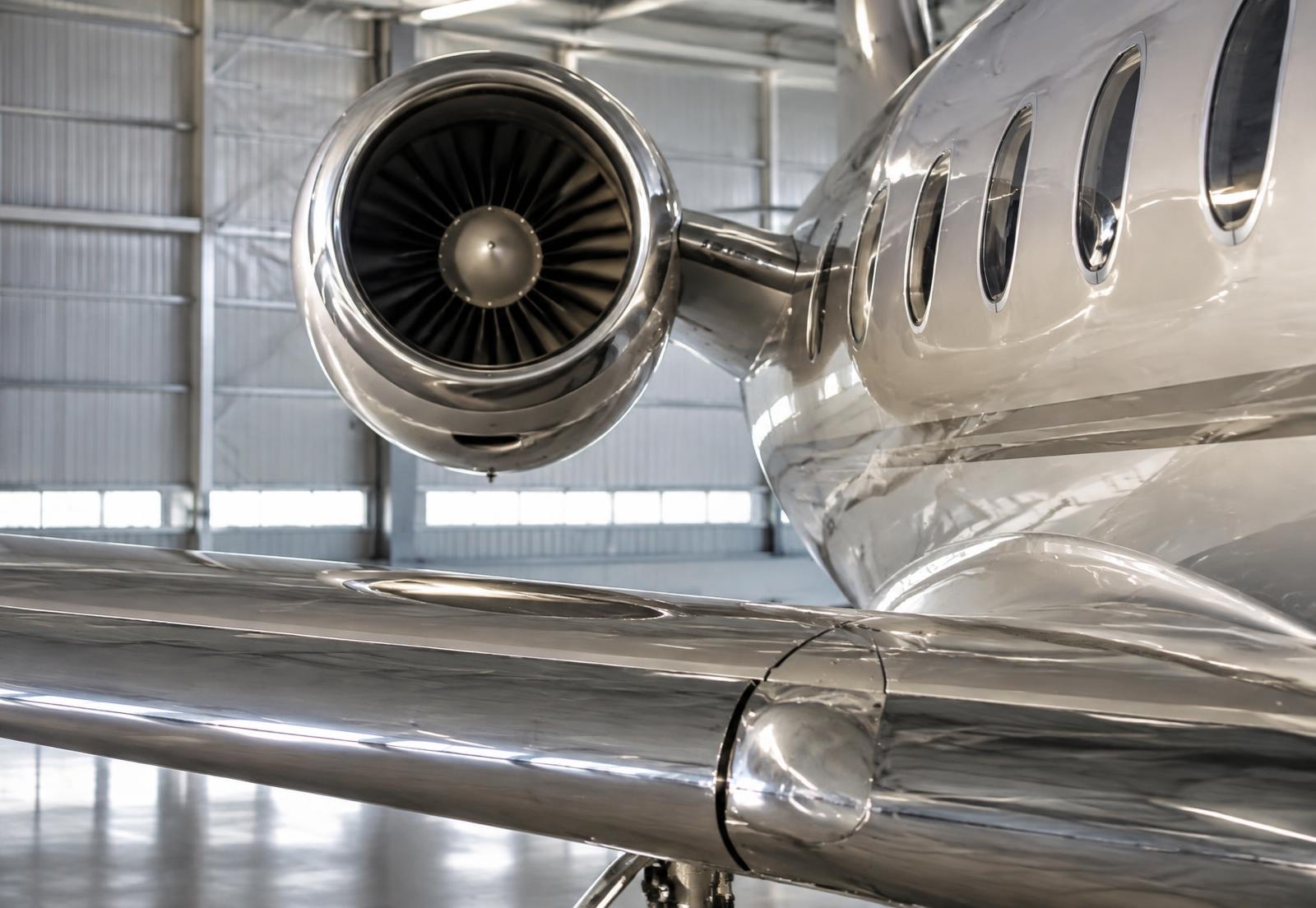 Detalhe exterior do Phenom 300